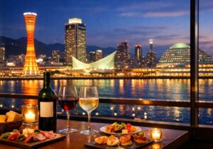 神戸ワイン会　シノワーズトップ夜景